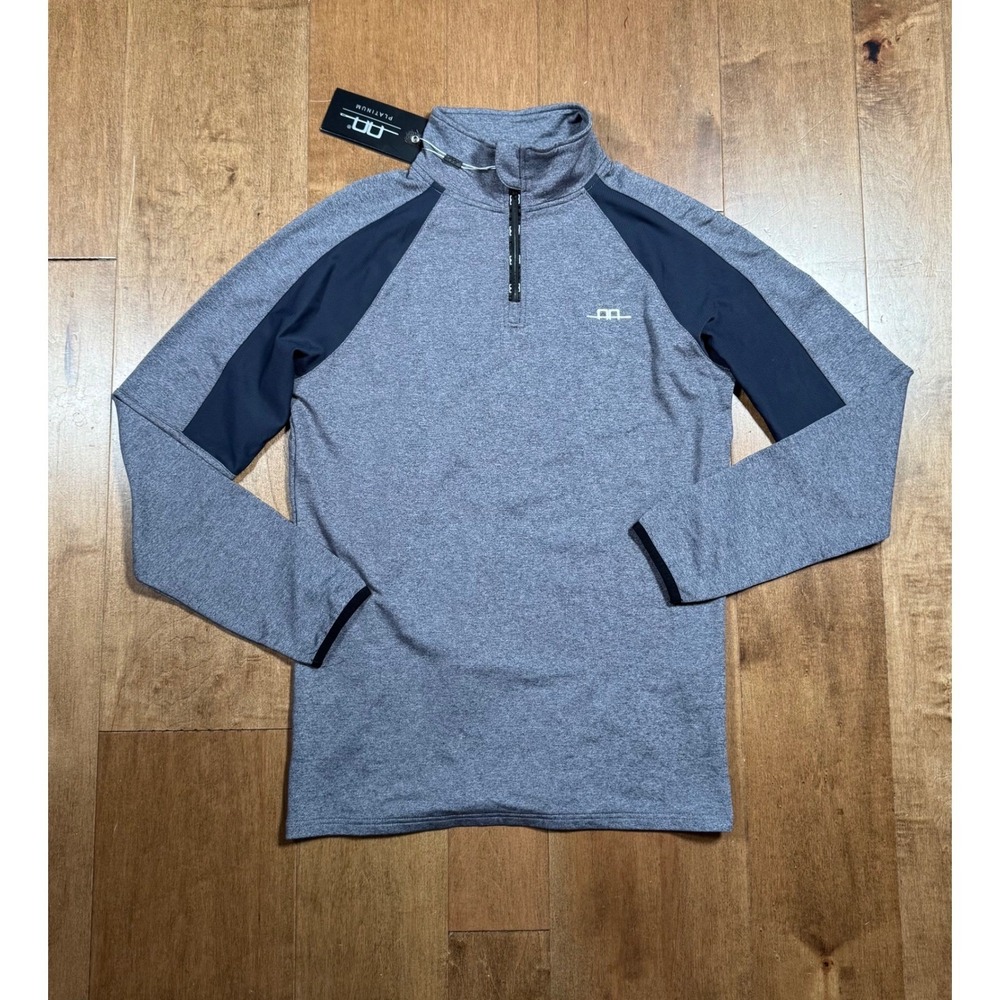Horsewear Ireland AA Platinum Como Exercise Top Women's M Blue Mel 1/4 Zip (NWT) - Picture 1 of 8